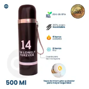 Termo Botella 500ml Acero Inoxidable