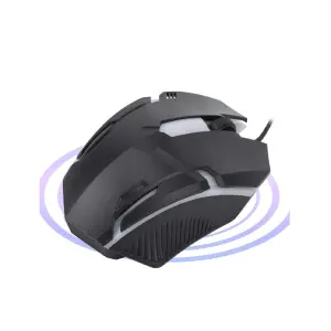 MOUSE OPTICO USB CON CABLE LUZ PARA JUEG