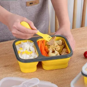 Porta Comidas Plegable En Silicona