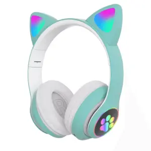 Audífonos Diadema Bluetooth Gato