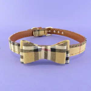 Collar para mascota con moño talla L