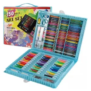 Kit De Arte Portátil: 150 Crayones