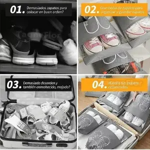 10 Bolsas Tela Para Guardar Zapatos