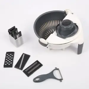 Rallador Picador 9 En 1 Cortador Con Esc