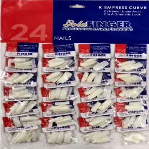 CARTON DE UÑAS POSTIZAS DE MANOS X24