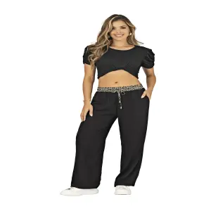 PANTALON EN RAYON VISCOSA REF 8718