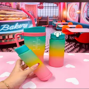 Termo botella Motivacional combo x3  ⚡