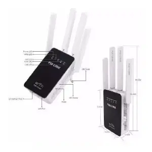Repetidor Extensor Router 4 Antenas: ¡Cobertura Total para tu Hogar! - Repetidor Extensor Router 4 Antenas