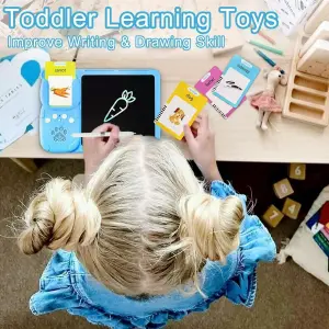 TABLETA DIBUJO Y APRENDIZAJE DE INGLES: ¡Diversión y Aprendizaje en un Solo Dispositivo! - Tablet de Dibujo Juguete Ingles Navidad