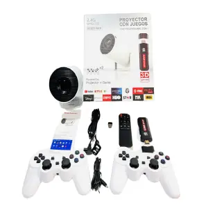 Mini Proyector Consolas 2 En 1 Retro M30
