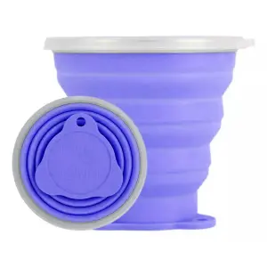 Vaso Portátil De Silicona Plegable