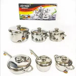 Juego de Ollas Hoffman: 13 Piezas de Cocina de Alta Calidad - Juego de Ollas 13 Piezas Hoffman