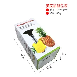 Acero inoxidable Piña Cortador 3en1
