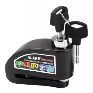 Candado Freno De Disco Con Alarma Moto