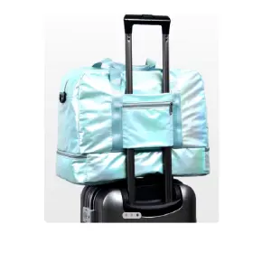 Bolso de viaje expandible satinado