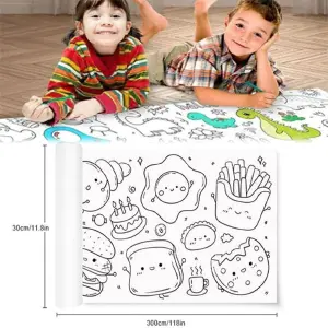 Rollo Papel Adhesivo Con Dibujos Colorea