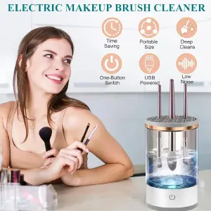 Limpiador de brochas de maquillaje eléctrico: ¡Dile adiós a las brochas sucias! - Limpiador de brochas de maquillaje eléct