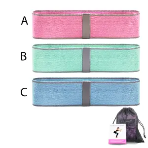 Banda Elastica Tela Alta Calidad Kit X 3
