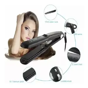 PLANCHA PARA EL CABELLO A VAPOR