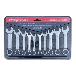 Juego de llaves boca fija 10pcs