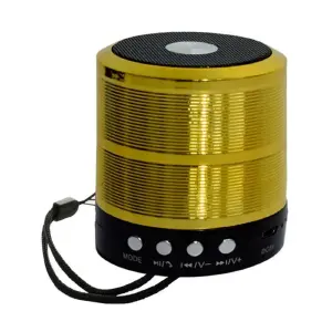 Mini Parlante Dorado Bluetooth WS-887