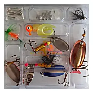 Kit Caña Pesca Carrete Nylon +Anzuelos
