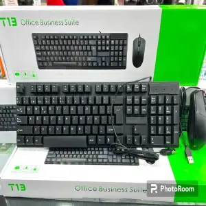 Teclado alámbrico + mouse alámbrico