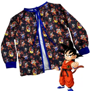 Delantal escolar dragon ball z niño negr