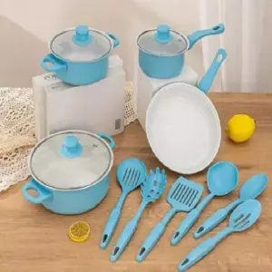 Set X13 Ollas Antiadherentes: ¡Cocina con Estilo y Facilidad! - Set X13 Ollas Antiadherentes