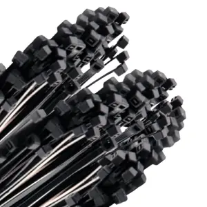 AMARRE PLASTICO 40CM X 7 .6MM NEGRO X100