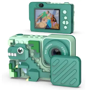 Camara Digital Niños Dinosaurio Verde