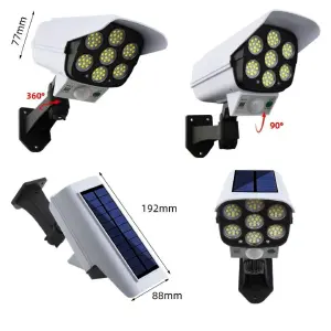 Lampara solar camara con control