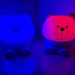 Lampara Osito Led: Ilumina tus noches con un toque mágico - Lampara Osito Led cambia de color