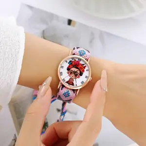 Reloj Frida Tejido Hilos Artesanal Mujer