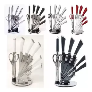 SET CUCHILLOS CON BASE GIRATORIO