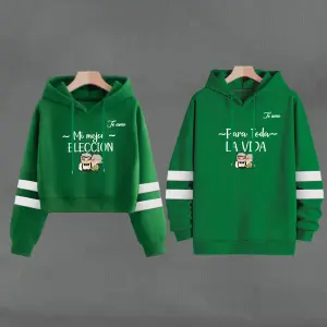 Buso Buzo, Hoodie ABUELOS FRASE VERDE