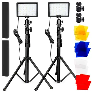 Luces con Trípode Set por 2: Ilumina tus espacios con estilo - Luces con tripode set por 2