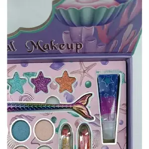 Set De Belleza Infantil Maquillaje Siren