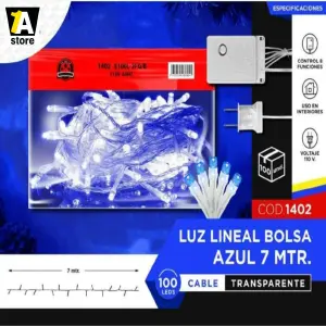 Luz Led Lineal 7 Metros Navideña Cable T