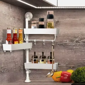 Organizador de Cocina y Baño de 3 Niveles: ¡Maximiza tu Espacio! - Organizador Cocina Baño 3 Niveles