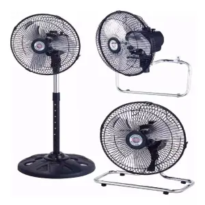 Ventilador 3 En 1 Pared - Mesa - Pie