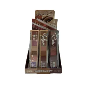 3 Paletas de Sombras Ojos Nude 24 Colore