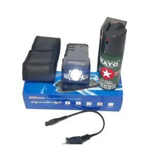 Linterna Recargable Tase 928 + Gas Pimie: Iluminación Potente y Duradera - Linterna Recargable Tase 928 + Gas Pimie