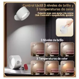 Lámpara LED Magnética Control: Iluminación Inteligente al Alcance de tu Mano - Lampara Led Magnética Control