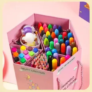 Set De Arte Caja Hexagonal