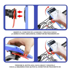 Soporte Universal para Celular: ¡Tu Navegación Segura en Bicicleta y Moto! - Soporte Celular Universal Bicicleta Moto