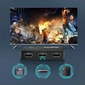 Conmutador HDMI Multiplicador Selector 3x1 - Hdmi Switch Multiplicador Selector 3x1