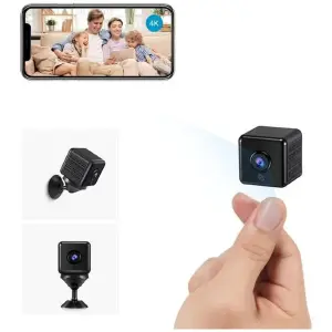 Cámara Espía WiFi 4K HD: Vigilancia Mini Discreta - Camara Espia WiFi 4K HD Mini Vigilancia