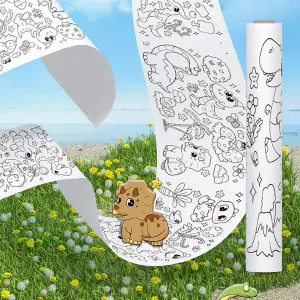 Rollo de Papel para Colorear con Dibujos - ROLLO DE PAPEL PARA COLOREAR CON DIBUJOS