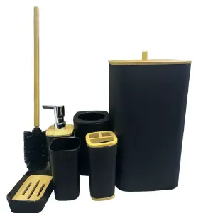 Renueva Tu Baño con Estilo: Set de 6 Accesorios en Colores Vibrantes - Set Baño X 6 Piezas Accesorios Colores